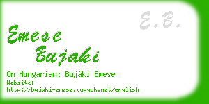 emese bujaki business card