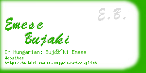 emese bujaki business card